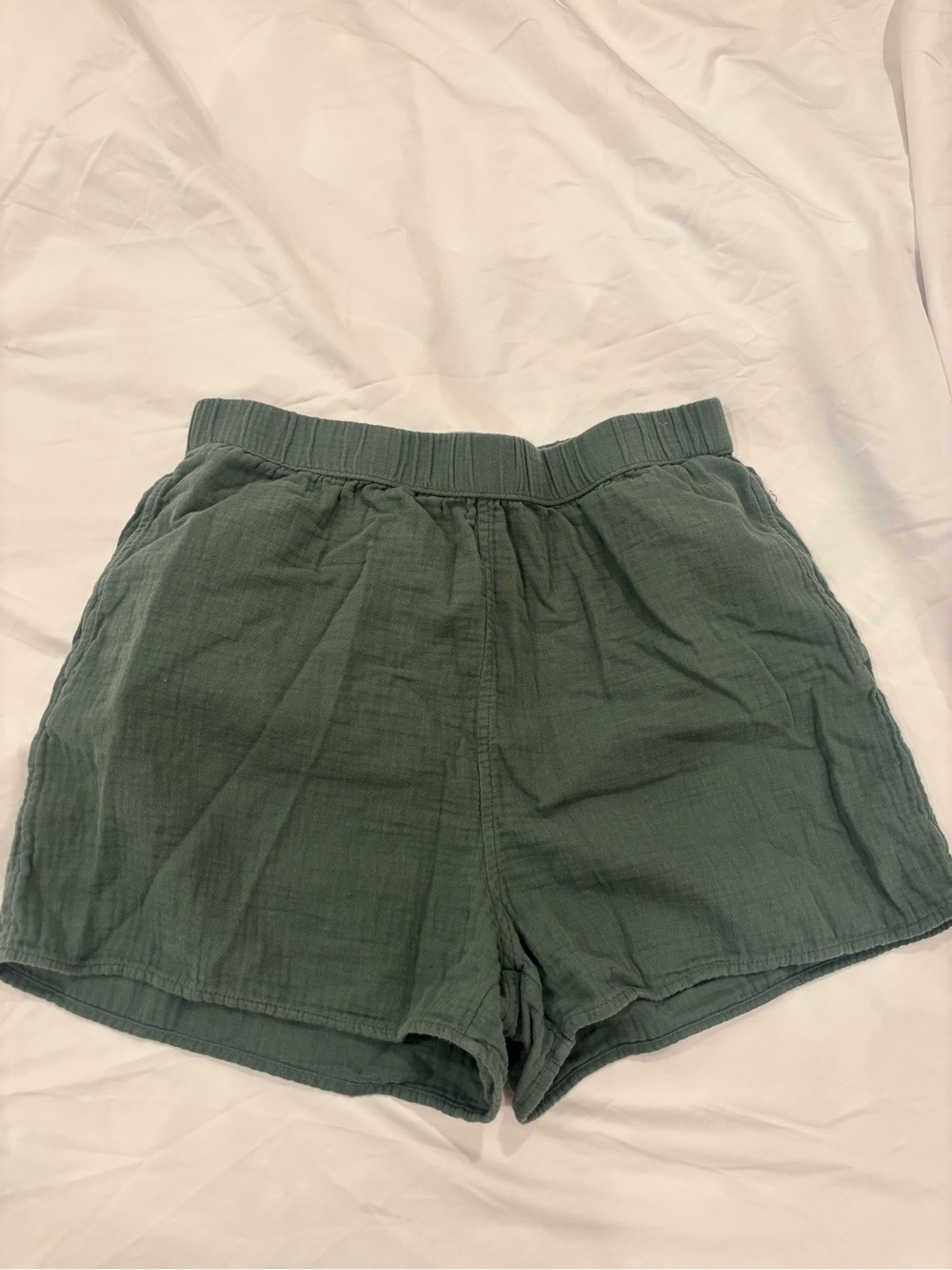 Universal Thread Olive Green High-Waist Cotton Shorts